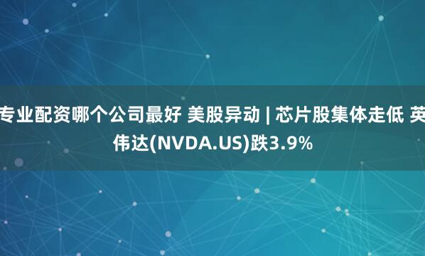 专业配资哪个公司最好 美股异动 | 芯片股集体走低 英伟达(NVDA.US)跌3.9%