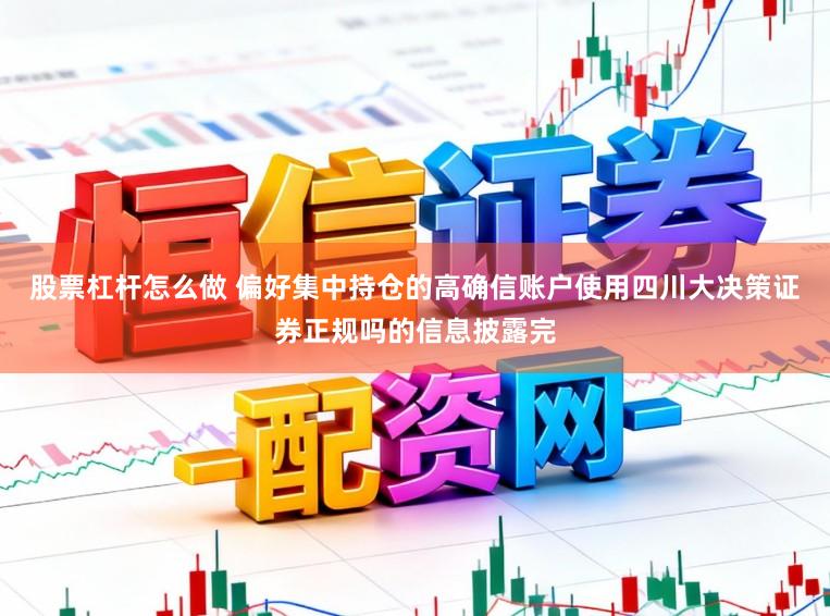 股票杠杆怎么做 偏好集中持仓的高确信账户使用四川大决策证券正规吗的信息披露完